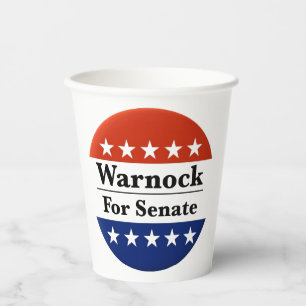 Wahl von Raphael Warnock zum US-Senat 2022 Pappbecher
