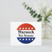 Wahl von Raphael Warnock zum US-Senat 2022 Postkarte (Stehend Vorderseite)