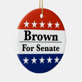 Wahl von Sherrod Brown zum US-Senat 2024 Keramik Ornament (Rechts)
