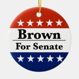 Wahl von Sherrod Brown zum US-Senat 2024 Keramik Ornament