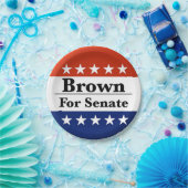 Wahl von Sherrod Brown zum US-Senat 2024 Pappteller (Party)