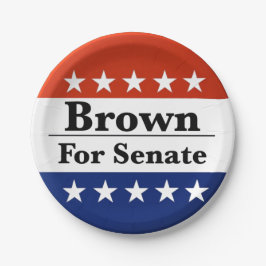 Wahl von Sherrod Brown zum US-Senat 2024 Pappteller