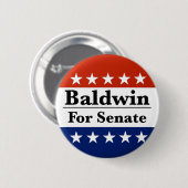 Wahl von Tammy Baldwin zum Senat 2024 Button (Vorne & Hinten)