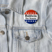 Wahl von Tammy Baldwin zum Senat 2024 Button (Beispiel)