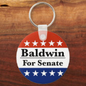 Wahl von Tammy Baldwin zum Senat 2024 Schlüsselanhänger (Rückseite)