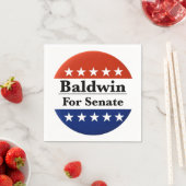 Wahl von Tammy Baldwin zum Senat 2024 Serviette (Beispiel)