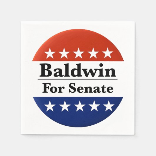 Wahl von Tammy Baldwin zum Senat 2024 Serviette (Vorderseite)