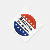 Wahl von Tammy Baldwin zum Senat 2024 Serviette (Ecke)