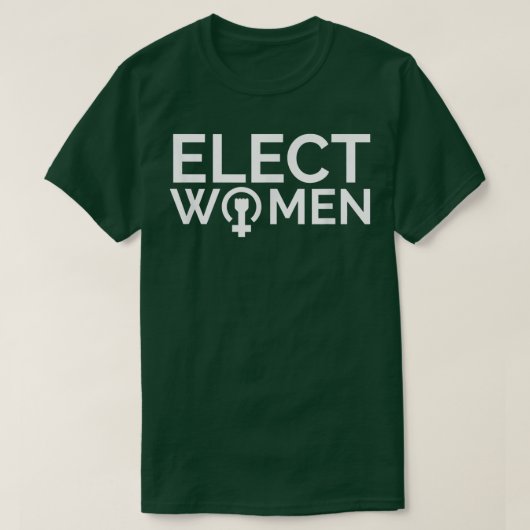 Wahl weiblicher Feministinnen Frauenpolitik Politi T-Shirt (Design vorne)