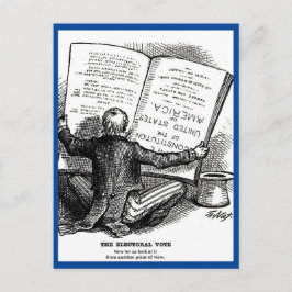 Wahlabstimmung gegen öffentliche Abstimmung Vintag Postkarte
