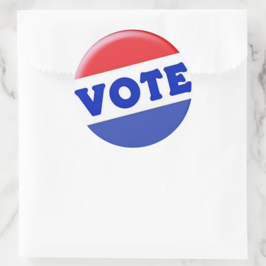 Wahlaufkleber Runder Aufkleber