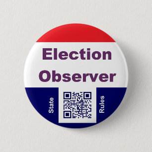 Wahlbeobachter, mit staatlichen Regeln Button