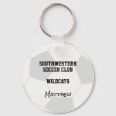 Wähle BELIEBIGE Teamfarben mit Trikotnummer Fußbal Schlüsselanhänger (Rückseite)