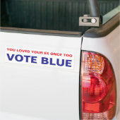 WÄHLE BLAU AUTOAUFKLEBER (Auf Lkw)