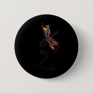 Wähle das Leben Selbstmord Awareness Colorful Drag Button