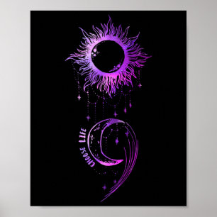 Wähle das Life Semicolon Suicide Prevention Awaren Poster