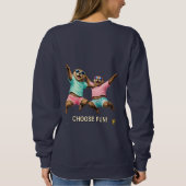 Wähle das lustige Otter-Duo Sweatshirt (Rückseite)