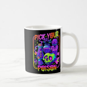 Wähle dein Gift Frohen Halloween-Tag Party Gruseli Kaffeetasse