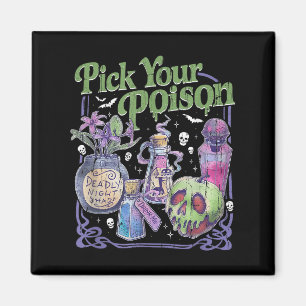 Wähle dein Gift, Vintage Prinzessin Halloween Magnet