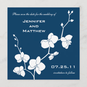 Wähle Deine eigene Farbe! Orchideen Save the Date