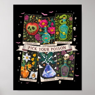 Wähle deine giftigen Lustigen Trinke-Mich-Tränke F Poster