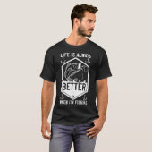 Wähle Deine Waffe Angelköder Spruch 06 Aufkleber T-Shirt (Vorne ganz)