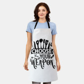 Wähle deine Waffe Schürze (Getragen)