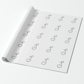 Wähle Deinen Eigenen Buchstaben | Schriftstil: Ale Geschenkpapier
