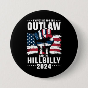 Wähle den Outlaw und den Hillbilly 2024 USA Button