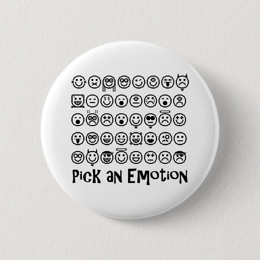 Wähle eine Emotion Button (Vorderseite)