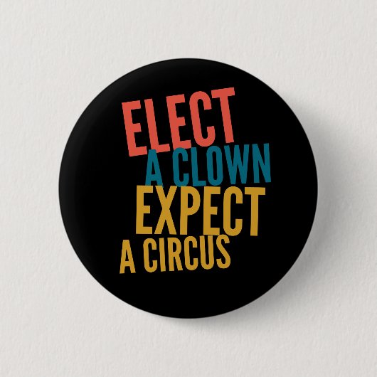 Wähle einen Clown-Button Button (Vorderseite)