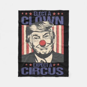 Wähle einen Clown, erwarte ein Zirkus-Shirt Lustig Fleecedecke