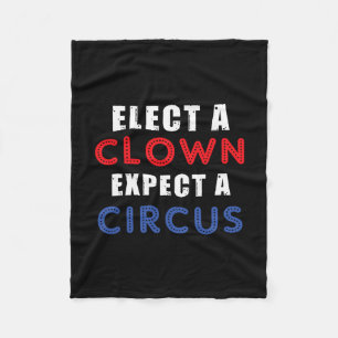 Wähle einen Clown, erwarte einen Zirkus Design Ant Fleecedecke