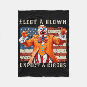Wähle einen Clown, erwarte einen Zirkus USA-Flagge Fleecedecke