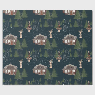 Wähle einen Weihnachtsbaum Geschenkpapier
