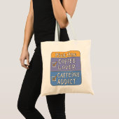 Wähle eins - Kaffee oder Koffein Tragetasche (Vorderseite (Produkt))