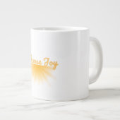 Wähle Freude ☀️ Jumbo-Tasse (Vorderseite Rechts)
