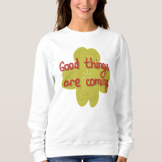 Wähle Freude | Positives Zitat Sweatshirt (Vorderseite)
