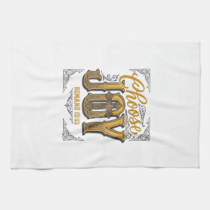 Wähle Freude Römer 15_13 Christlicher Glaube Shirt Geschirrtuch