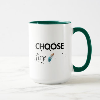 Wähle Freude T-Shirt | Motivierende positive Zitat Tasse