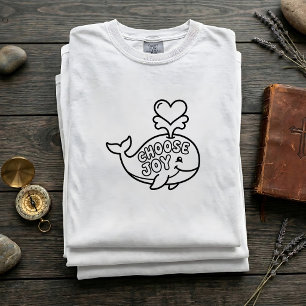 Wähle Freude Wal SVG T-Shirt für Kinder