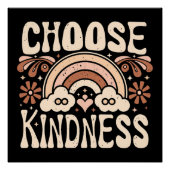 Wähle Freundlichkeit des Regenbogens Poster (Vorderseite)