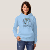 Wähle Freundlichkeit. Kapuzenpullover Hoodie (Vorne ganz)