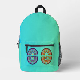 Wähle Freundlichkeit. Machen Sie die Welt zum Moto Bedruckter Rucksack