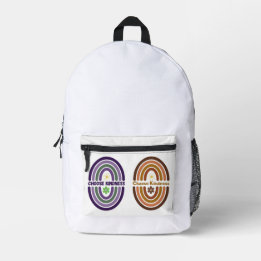Wähle Freundlichkeit. Machen Sie die Welt zum Moto Bedruckter Rucksack