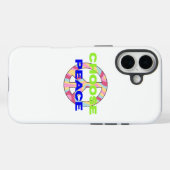 Wähle Frieden Minimal Typography Phone Case (Rückseite (Horizontal))