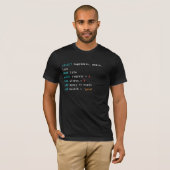 WÄHLE Glück SQL Programmierer T-Shirt (Vorne ganz)