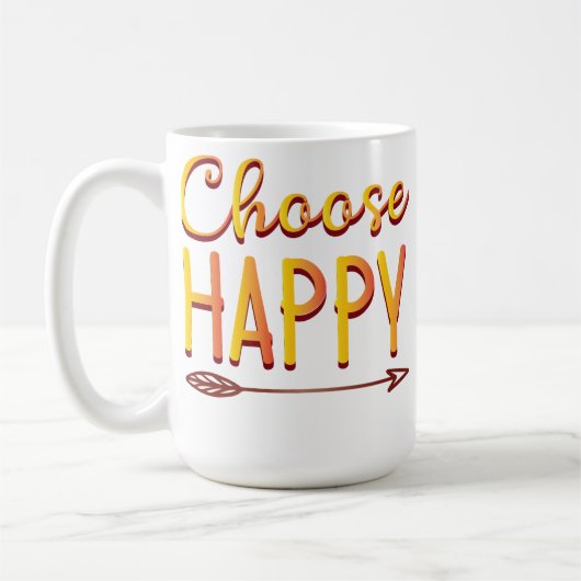 Wähle Glücklich Kaffeetasse (Links)