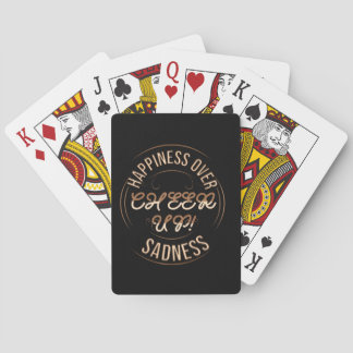 WÄHLE GLÜCKLICHSEIN AUFMUNTERN POKER SPIELKARTEN