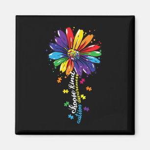 Wähle Gütige Autismus-Bewusstseins-Sonnenblume Mut Magnet